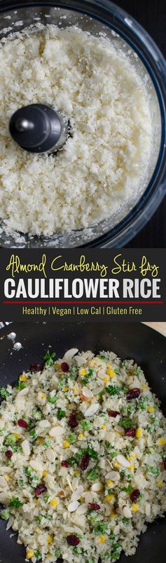 The Best Fried Cauliflower Rice | V, GF, Low Carb