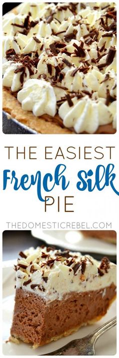 The Easiest French Silk Pie