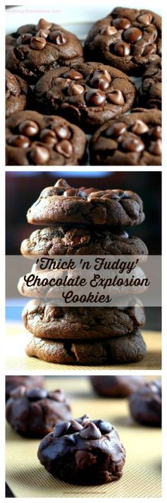 'Thick 'n Fudgy' Chocolate Explosion Cookies