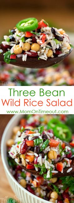 Three Bean Wild Rice Salad