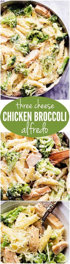 Three Cheese Chicken Broccoli Alfredo