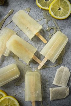 Throat-Soothing Ginger Chamomile Popsicles with Lemon and Honey