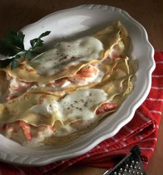 Thyme's Crab and Shrimp Crepes