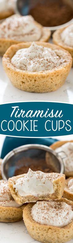 Tiramisu Cookie Cups