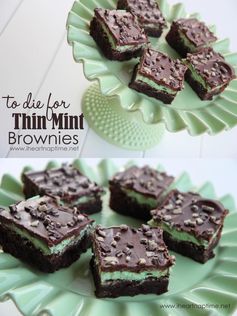 TO DIE for thin mint brownies