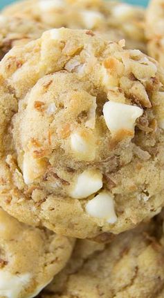 Toasted Coconut White Chocolate Chip Cookies