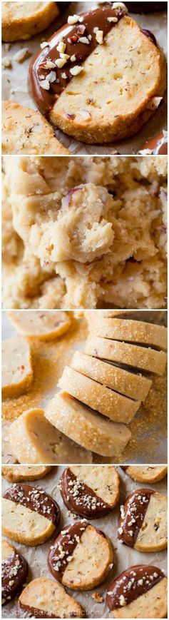 Toasted Hazelnut Slice 'n' Bake Cookies with Milk Chocolate