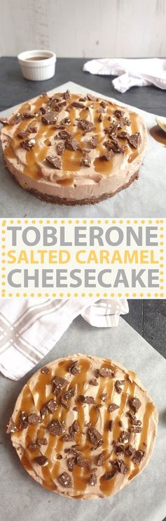 Toblerone Salted Caramel Cheesecake