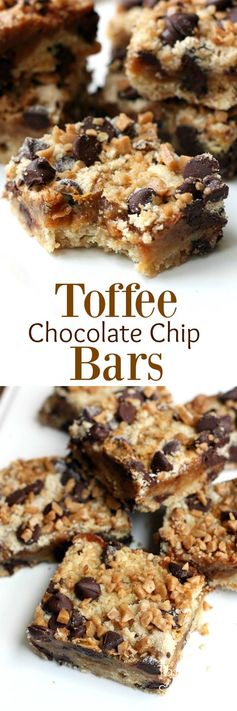 Toffee Chocolate Chip Bars