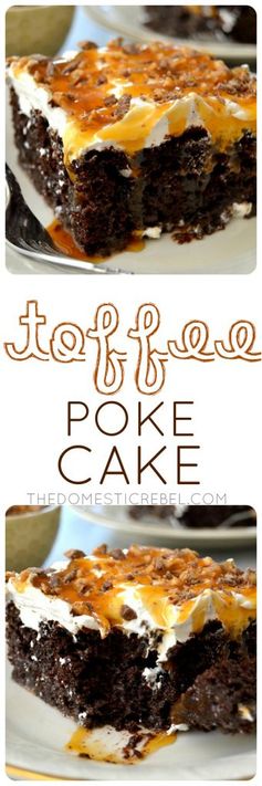 Toffee Poke Cake