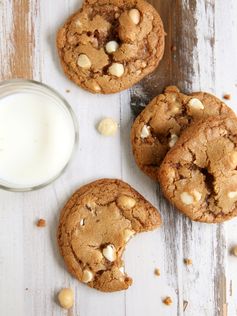 Toffee White Chocolate Macadamia Nut Cookies