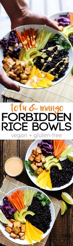 Tofu & Mango Forbidden Rice Bowls