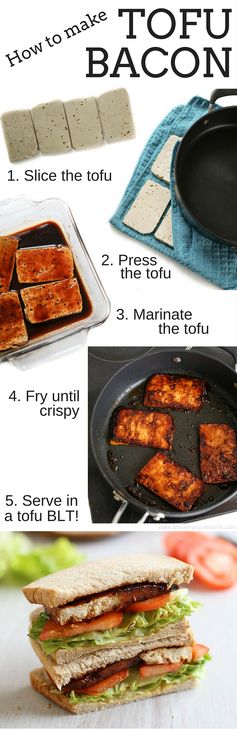 Tofu bacon BLTs