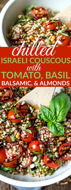 Tomato Basil Pearl Couscous Salad