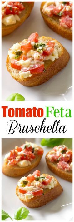 Tomato Feta Bruschetta