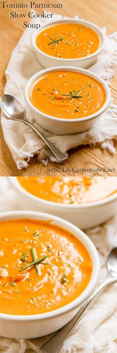 Tomato Parmesan Slow Cooker Soup