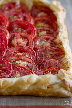 Tomato Tart with Bacon and Gruyere