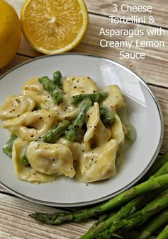 Tortellini with Asparagus in a Light Creamy Lemon Sauce