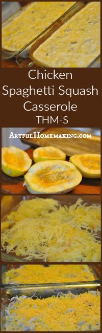 Trim Healthy Mama Chicken Spaghetti Squash Casserole (S