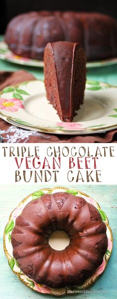 Triple Chocolate Beet Bundt Cake