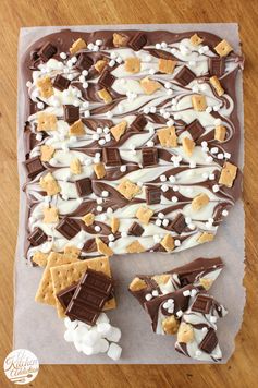 Triple Chocolate S'mores Bark