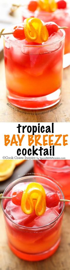 Tropical Bay Breeze Cocktail