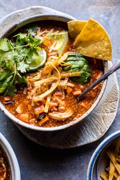 Turkey Enchilada Quinoa Soup