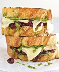 Turkey, Pesto and Cranberry Melt