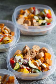 Turkey Sausage & Sweet Potato Lunch Bowls