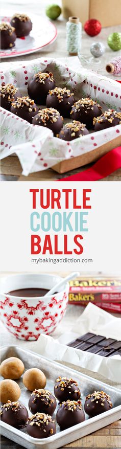 Turtle Cookie Balls