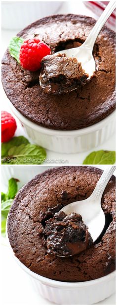 Two Chocolate Fudge Cakes