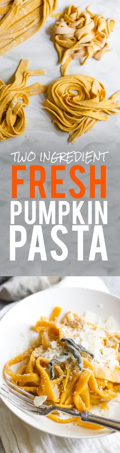 Two Ingredient Fresh Pumpkin Pasta