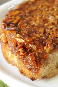 Upside Down Apple Honey Cake (gluten-free, whole grain options and dairy-free