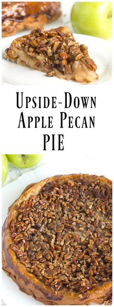 Upside Down Apple Pecan Pie