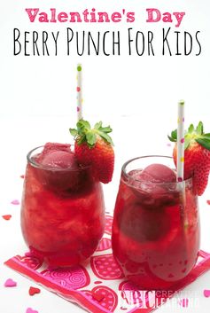 Valentine's Day Berry Punch For Kids