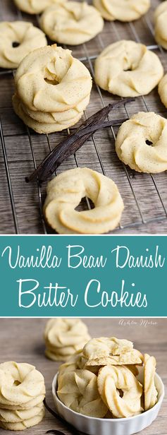 Vanilla Bean Danish Butter Cookie