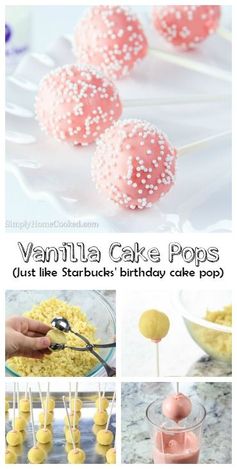 Vanilla Cake Pops