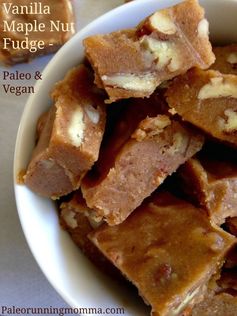 Vanilla Maple Nut Fudge (Paleo & Vegan