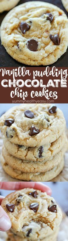 Vanilla Pudding Chocolate Chip Cookies