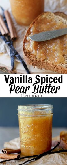 Vanilla Spiced Pear Butter