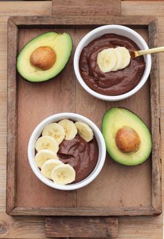 Vegan Avocado Banana Chocolate Pudding