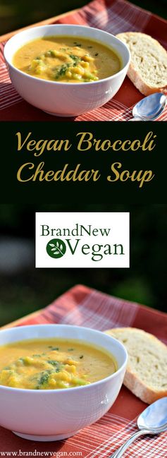 Vegan Broccoli Cheddar Soup