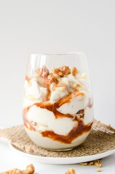 Vegan Caramel Banana Cream Parfait