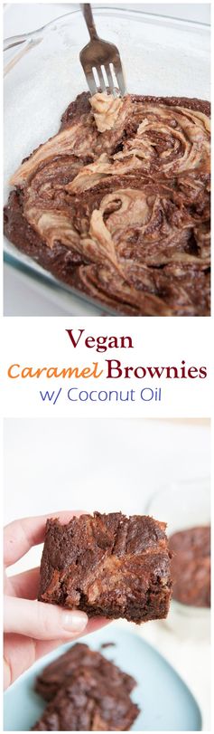 Vegan Caramel Brownies