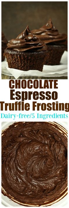 Vegan Chocolate Espresso Truffle Frosting