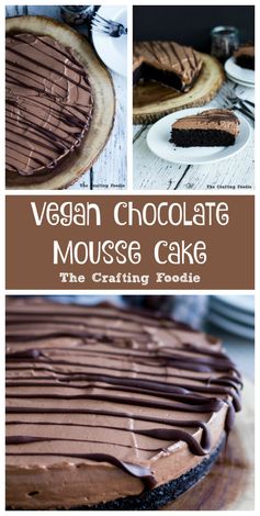 Vegan Chocolate Mousse Cake