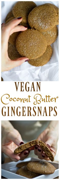 Vegan Coconut Butter Gingersnaps