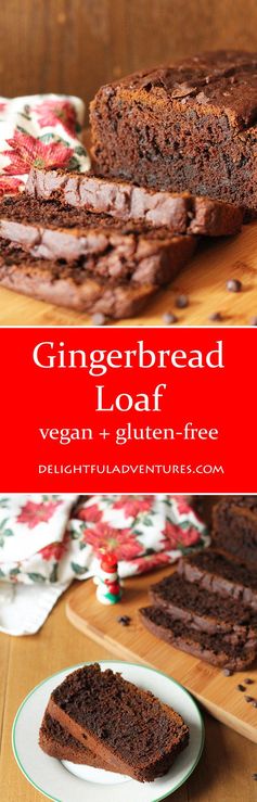 Vegan Gluten Free Gingerbread Loaf