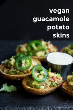 Vegan Guacamole Potato Skins