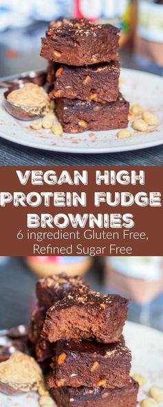 Vegan High Protein Fudge Brownies